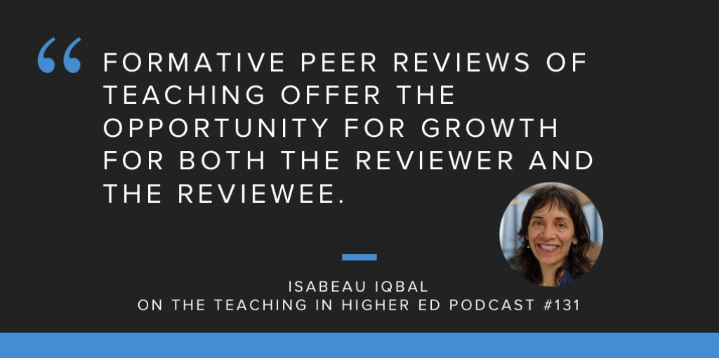 Peer review of teaching