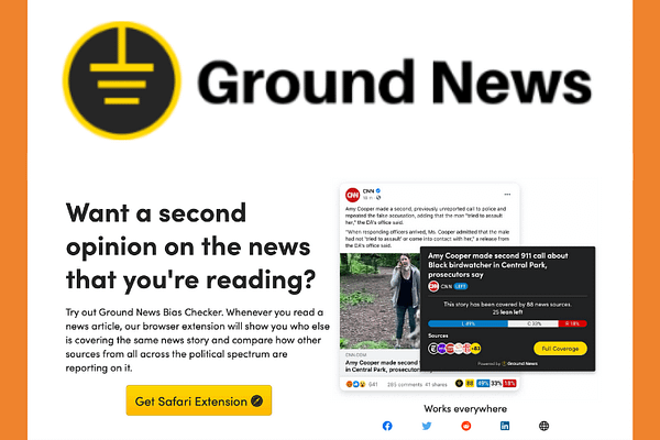 Ground News web extension(s)