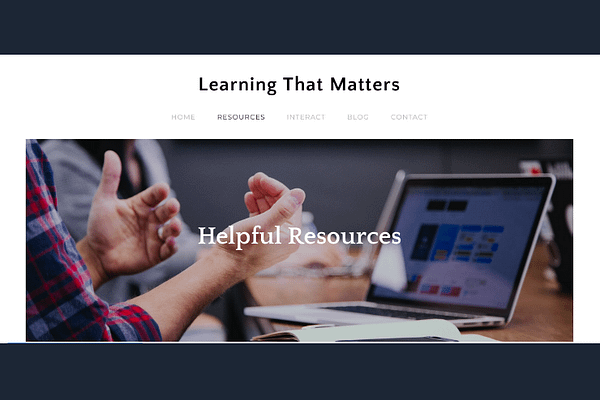 Learning That Matters Resources