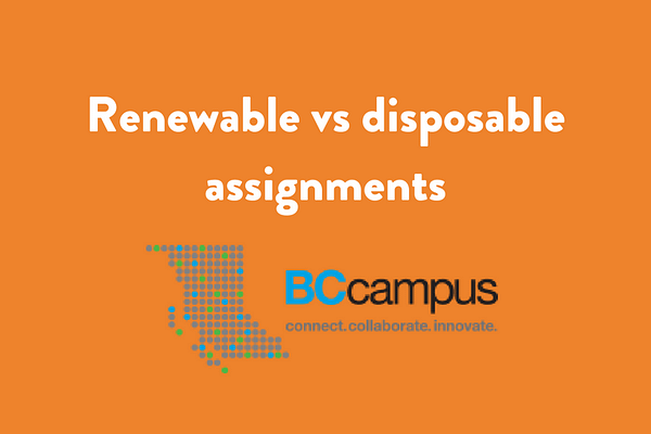How do faculty benefit from renewable assignments? by George Veletsianos