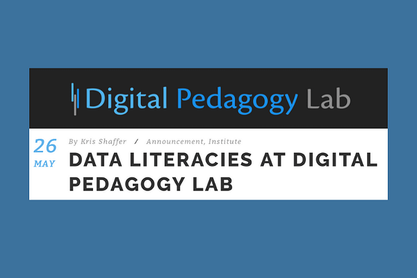 Data Literacies Track at Digital Pedagogy Lab