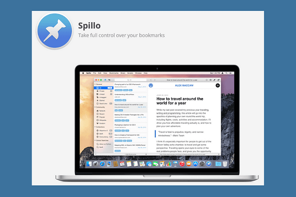App for Pinboard: Spillo