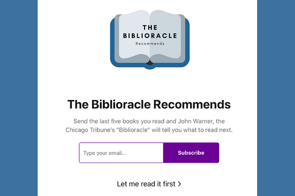 Biblioracle Recommends