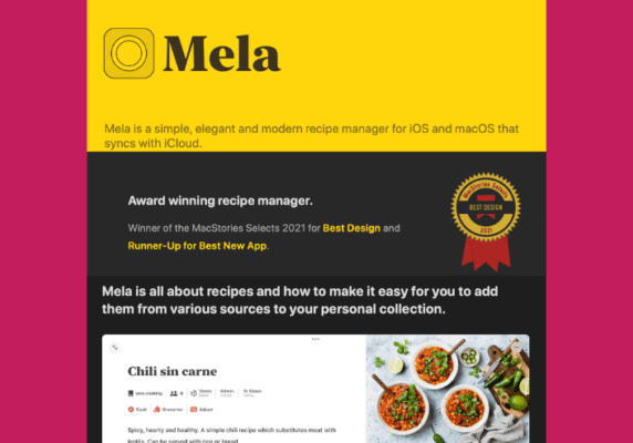 Mela Recipes App