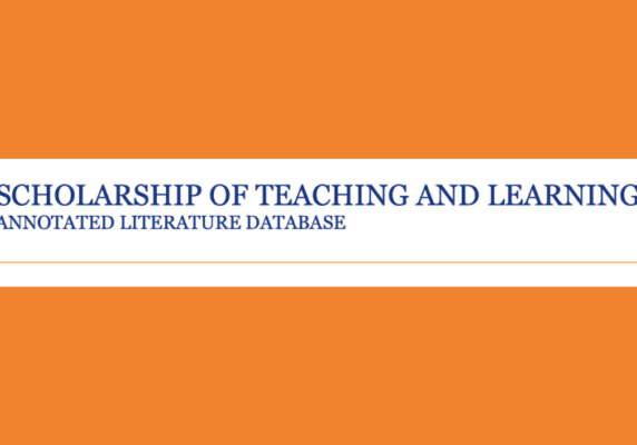 Peter Felten (@pfeltenNC) from the Center for Engaged Learning at Elon University shared on Twitter: Scholarship of Teaching and Learning Annotated Literature Database