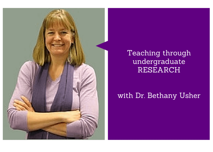 Teaching through undergraduate research