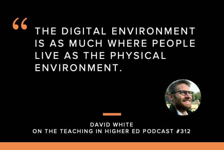 The digital environment is as much where people live as the physical environment