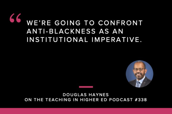 We’re going to confront anti-blackness as an institutional imperative.