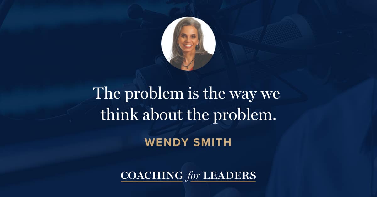 The problem is the way we think about the problem.