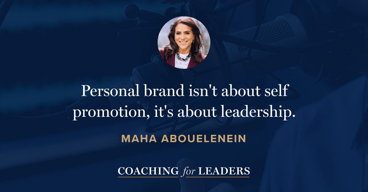 Personal brand isn't about self promotion, it's about leadership.