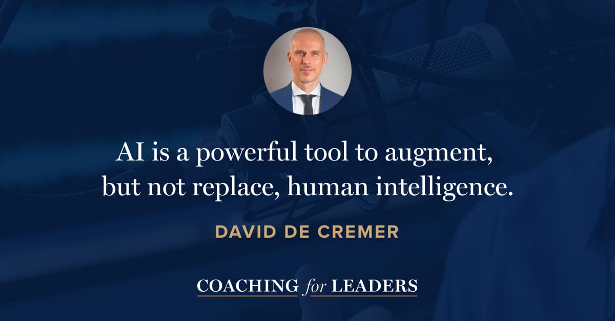 AI is a powerful tool to augment, but not replace, human intelligence.