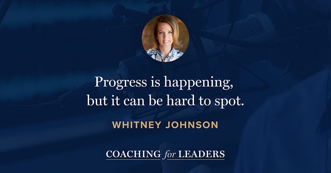 Progress is happening, but it can be hard to spot.