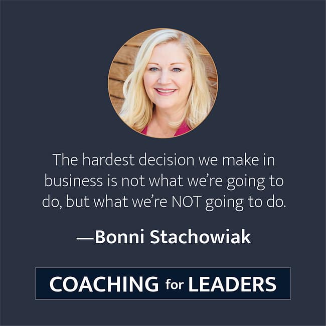 goals front and center