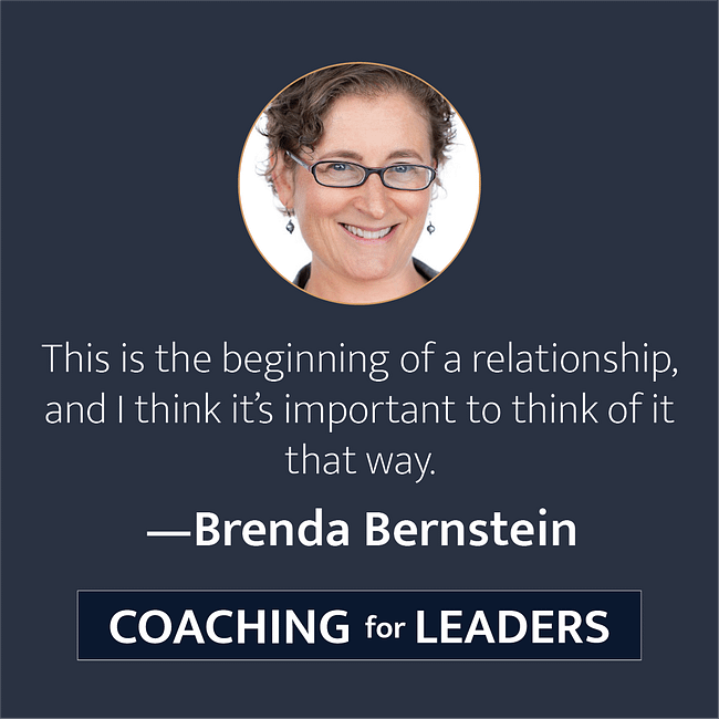 This is the beginning of a relationship, and I think it's important to think of it that way.