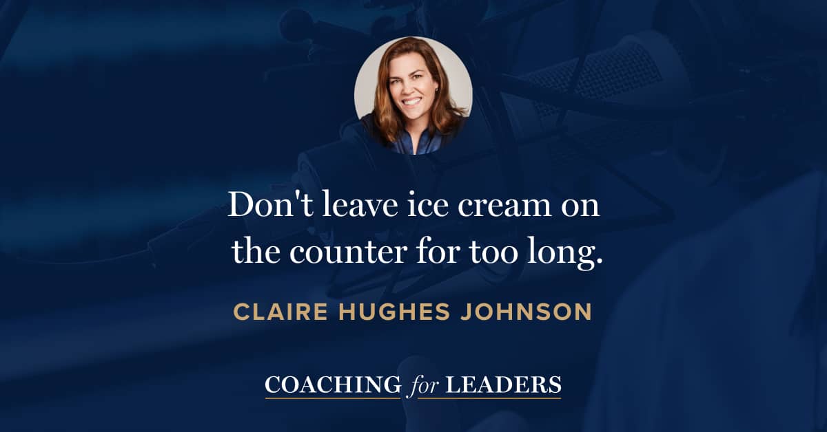 Don't leave ice cream on the counter for too long.