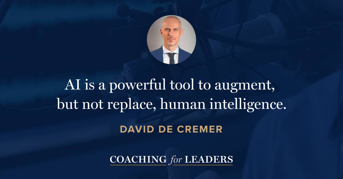 AI is a powerful tool to augment, but not replace, human intelligence.