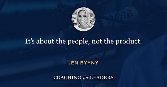 It’s about the people, not the product.