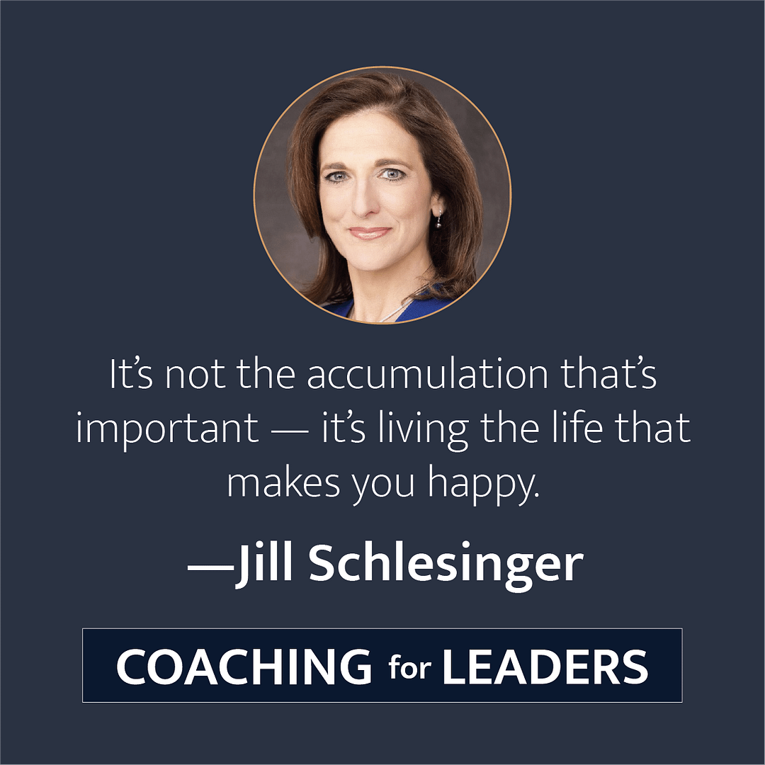 It's not the accumulation that's important -- it's living the life that makes you happy.