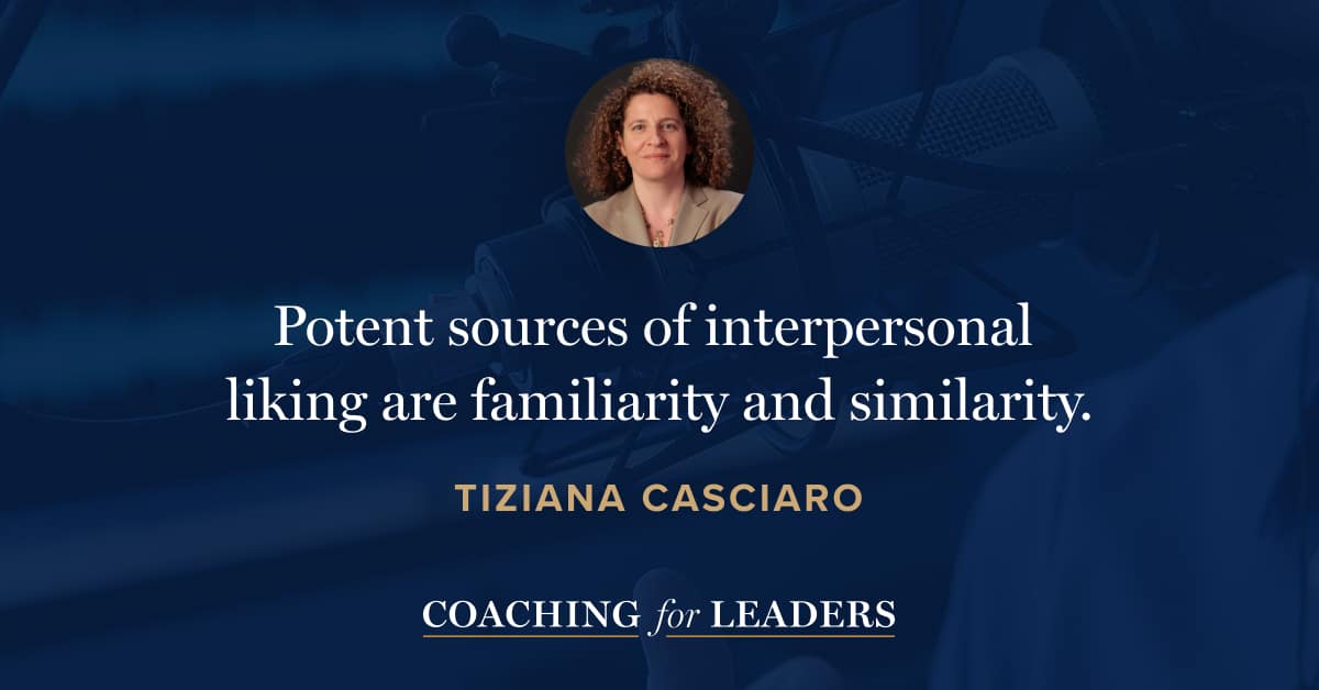 Potent sources of interpersonal  liking are familiarity and similarity.