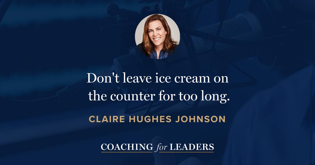 Don't leave ice cream on the counter for too long.