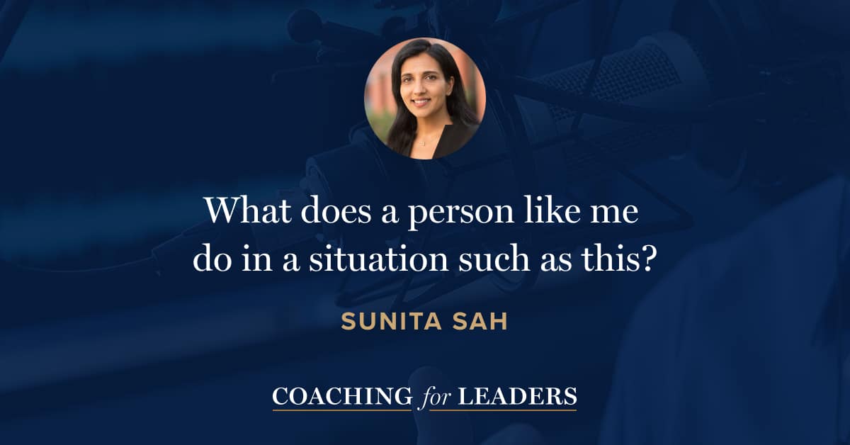 What does a person like me do in a situation such as this?