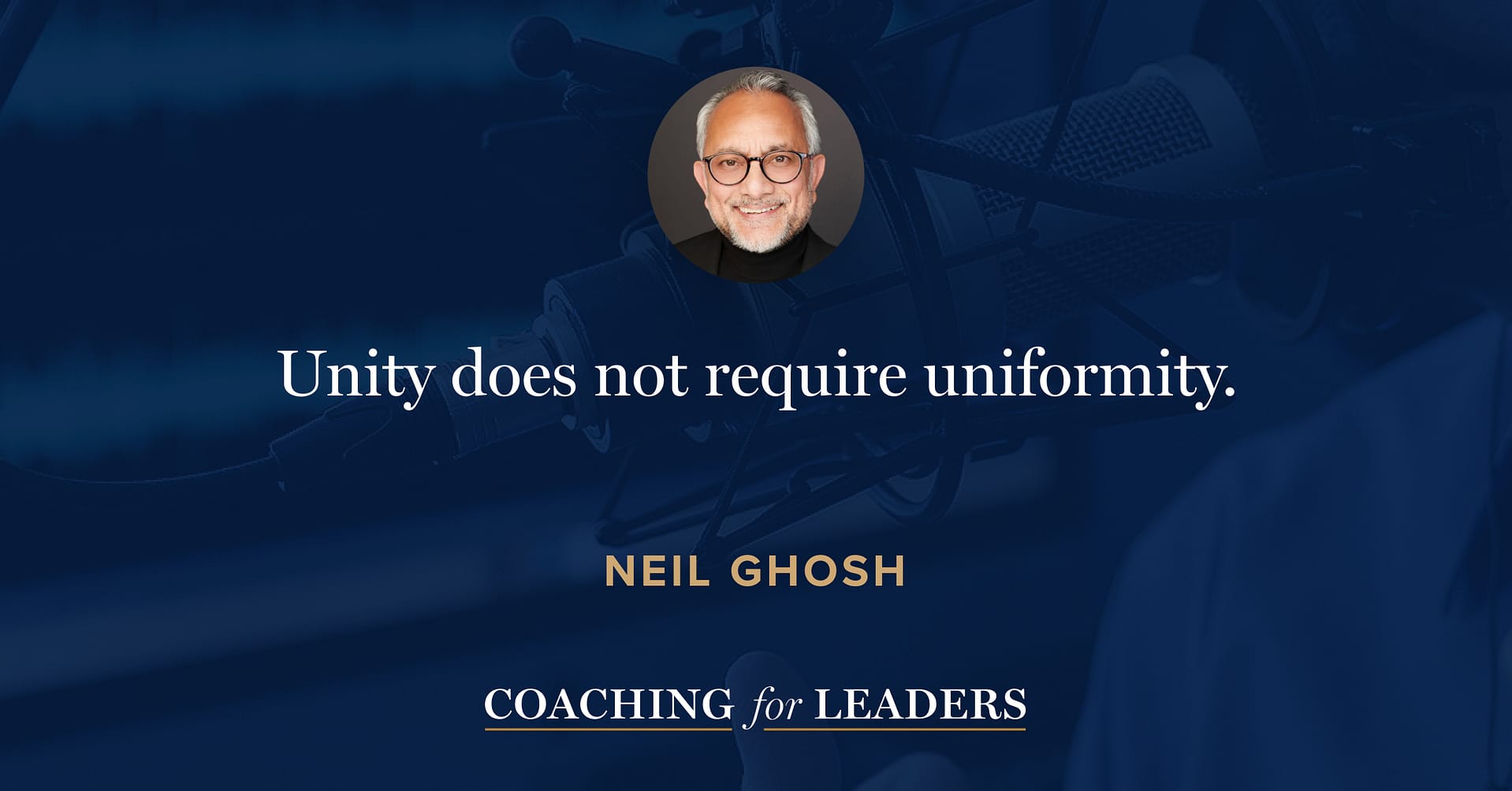 Unity does not require uniformity.