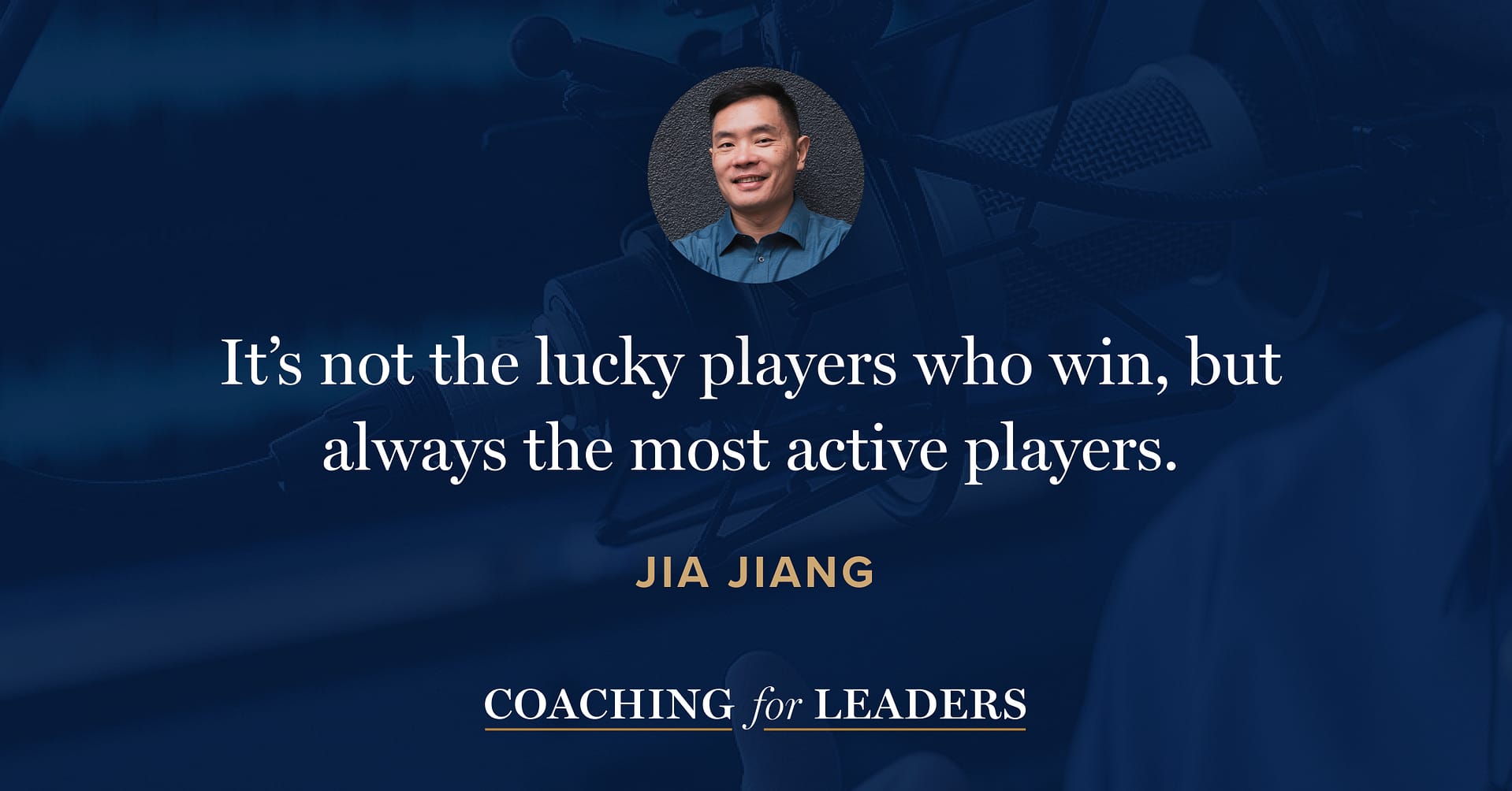 It’s not the lucky players who win, but always the most active players.