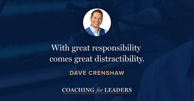 With great responsibility comes great distractibility.