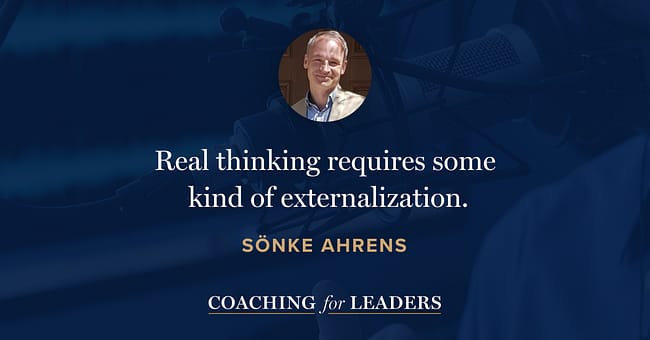 Real thinking requires some kind of externalization.