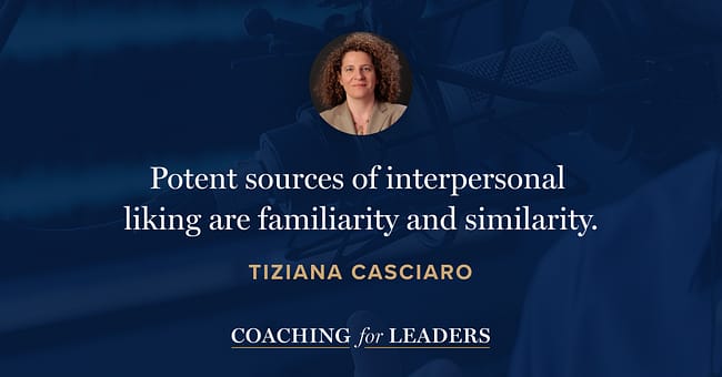 Potent sources of interpersonal  liking are familiarity and similarity.