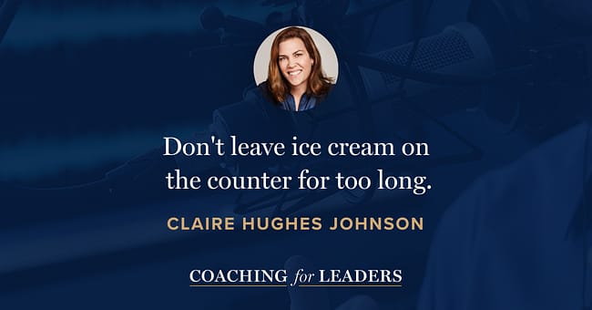 Don't leave ice cream on the counter for too long.