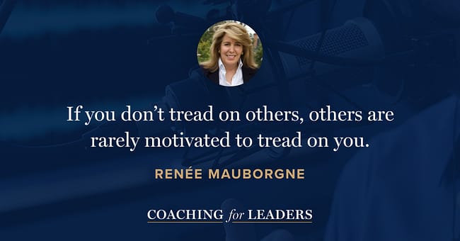 If you don’t tread on others, others are rarely motivated to tread on you.