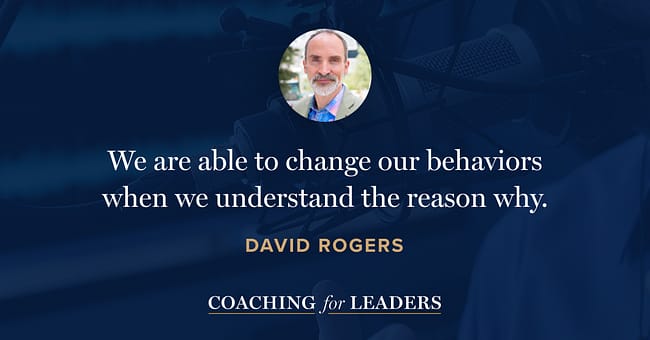 We are able to change our behaviors when we understand the reason why.