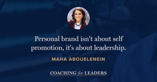 Personal brand isn't about self promotion, it's about leadership.