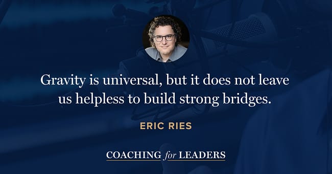 Gravity is universal, but it does not leave us helpless to build strong bridges.
