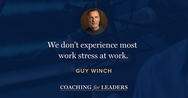 We don’t experience most work stress at work.