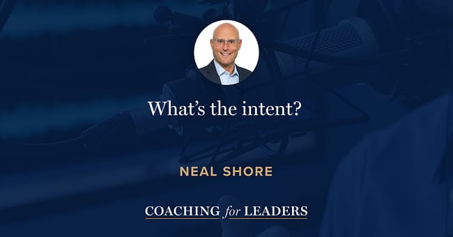 What’s the intent?
