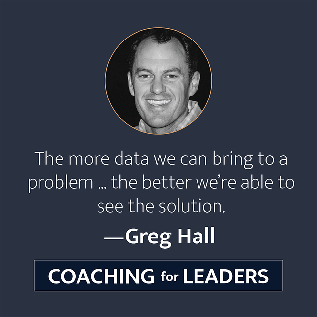 The more data can bring to a problem...the better we're able to see the solution.