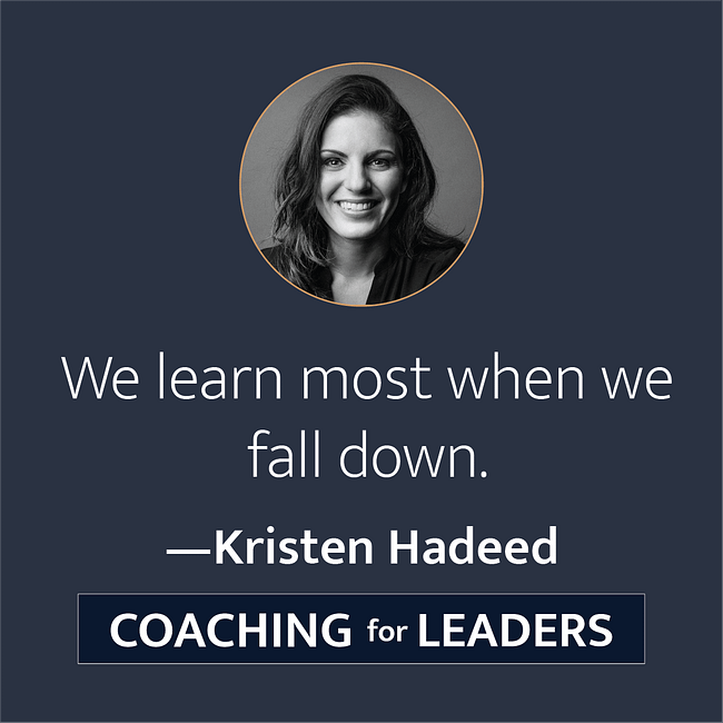 We learn most when we fall down.