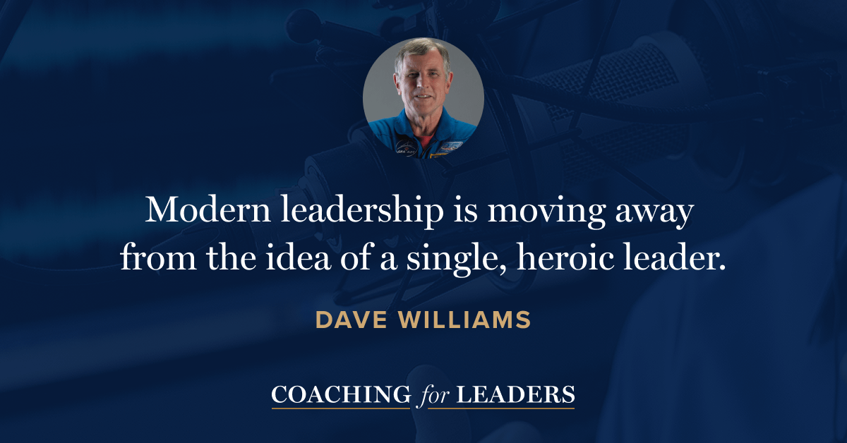 Modern leadership is moving away from the idea of a single, heroic leader.