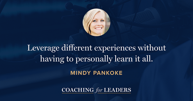 Leverage different experiences without having to personally learn it all.