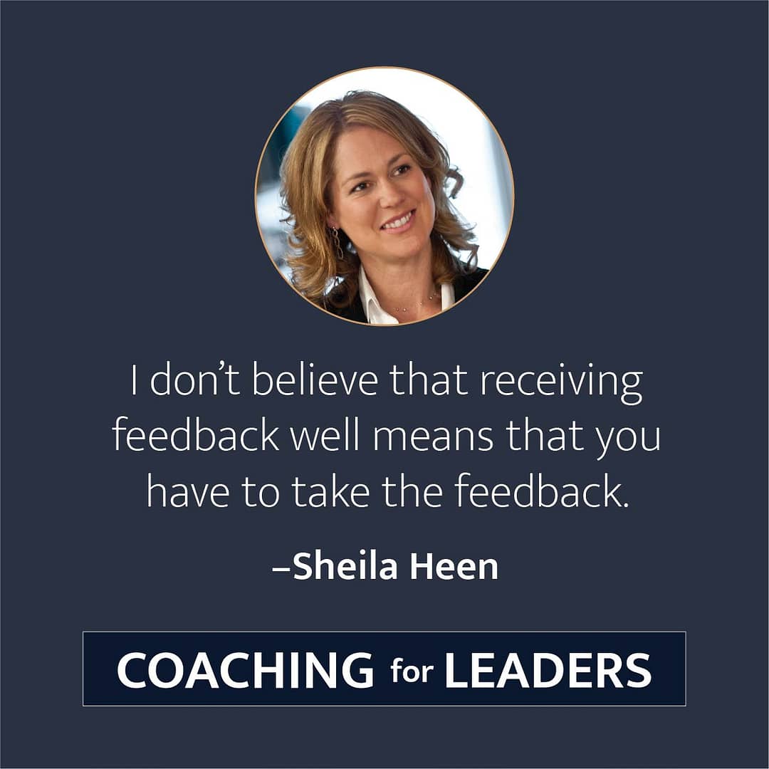 I don't believe that receiving feedback well means that you have to take the feedback.