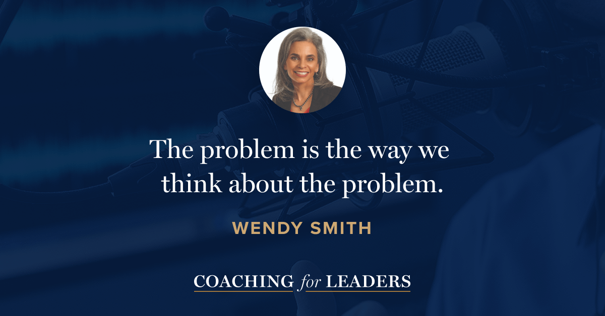 The problem is the way we think about the problem.