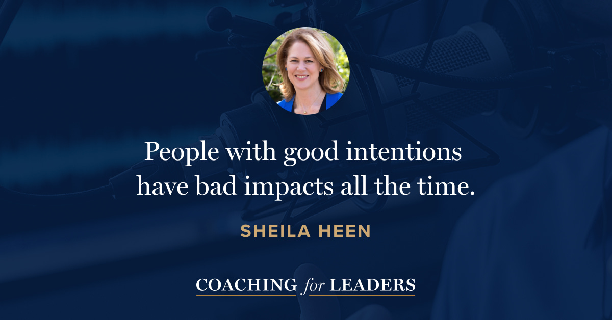 People with good intentions have bad impacts all the time.