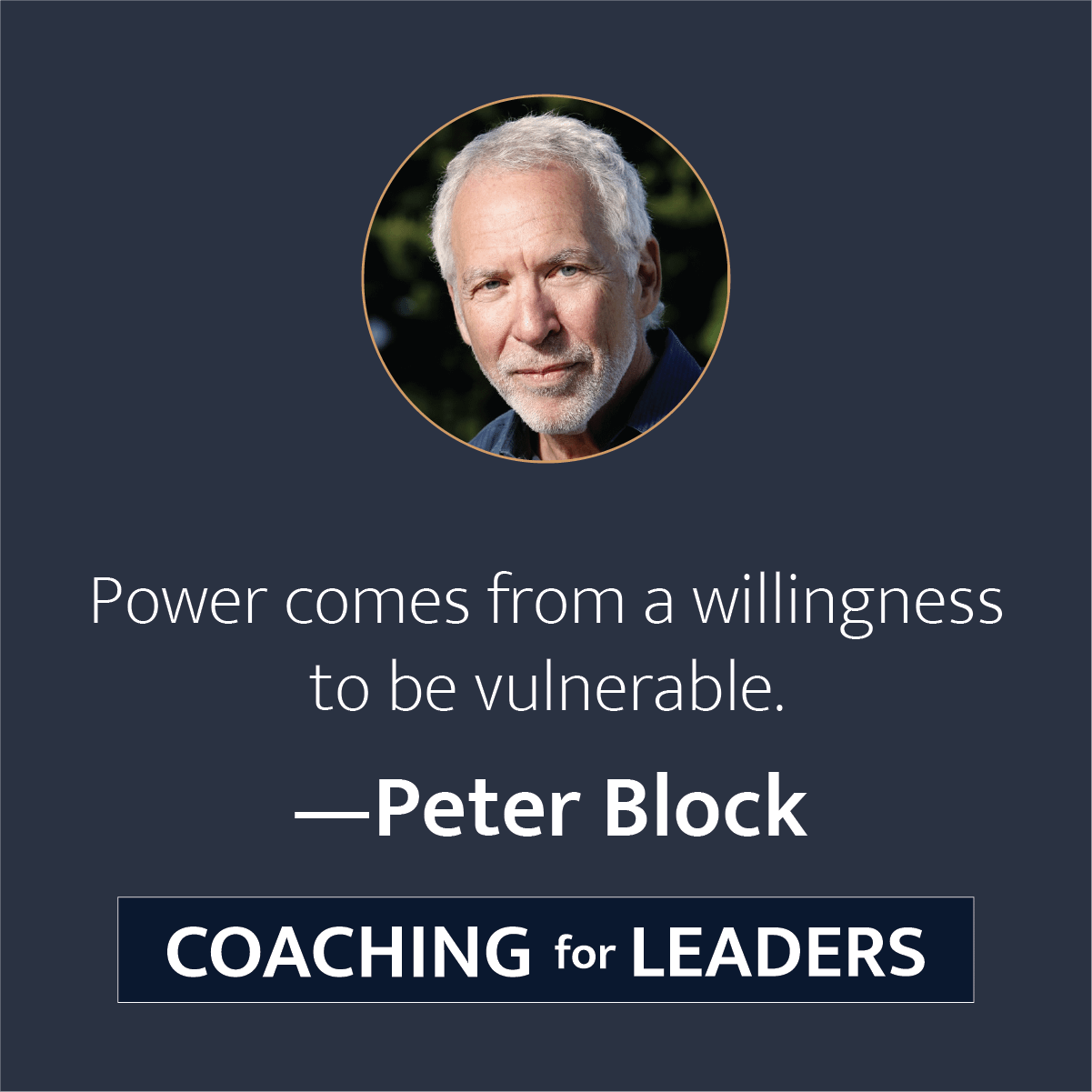 Power comes from a willingness to be vulnerable.