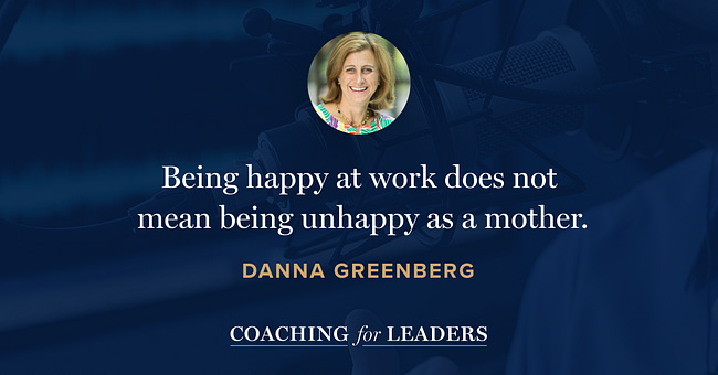 Being happy at work does not mean being unhappy as a mother.