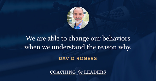 We are able to change our behaviors when we understand the reason why.