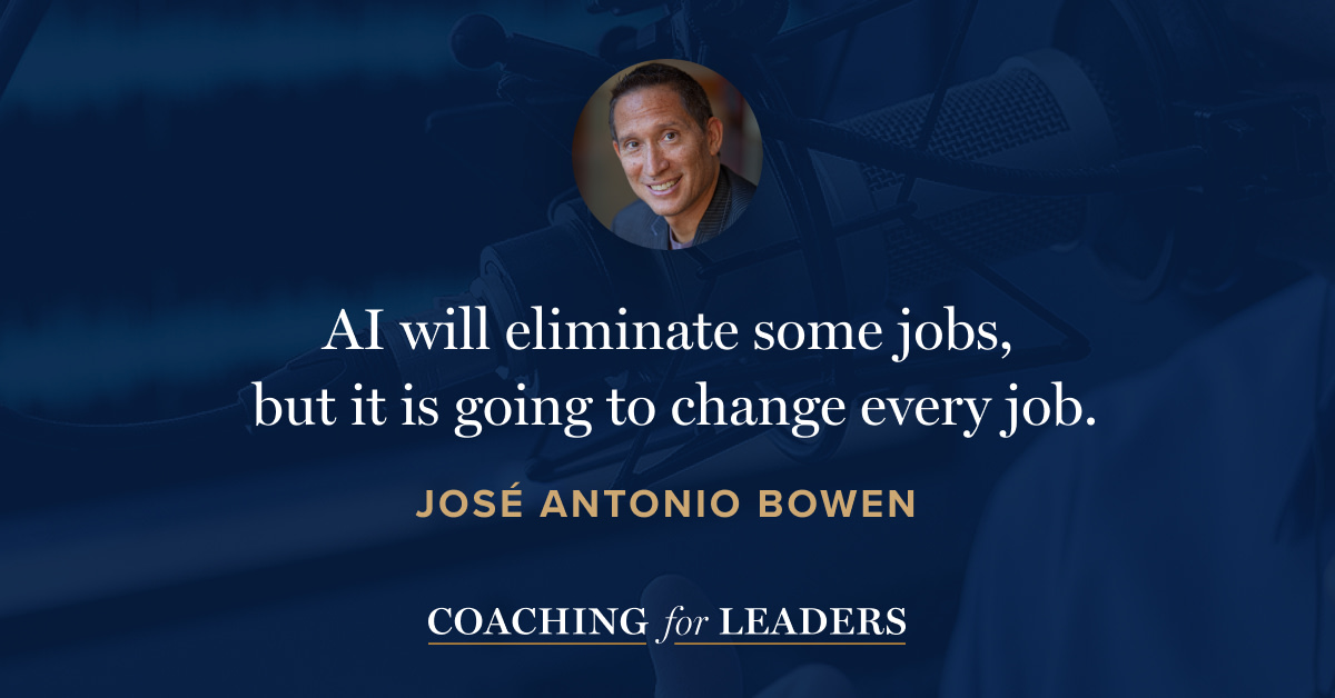 AI will eliminate some jobs, but it is going to change every job.