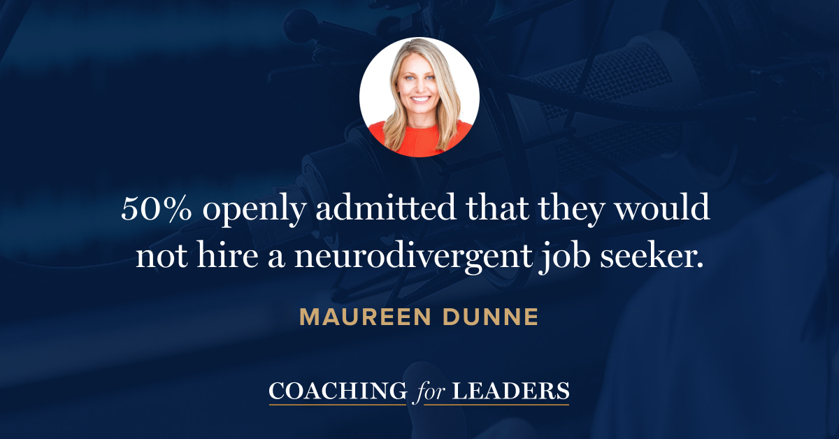 50% openly admitted that they would not hire a neurodivergent job seeker.