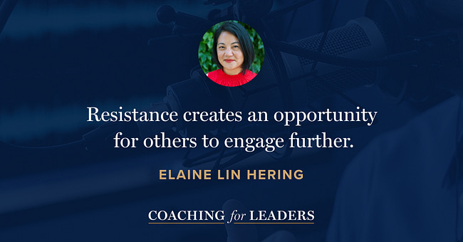 Resistance creates an opportunity for others to engage further.